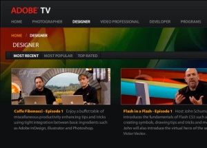 Adobe TV screenshot